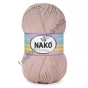   Nako Elit Baby kötőfonal - fáradt púder  # NEB-12392