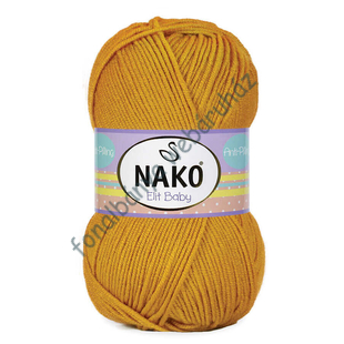   Nako Elit Baby kötőfonal - mustár  # NEB-1636