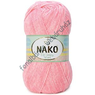   Nako Elit Baby Muare Kötőfonal - rózsaszín melír  # 31710