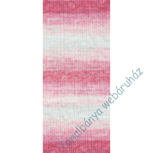   Nako Elit Baby Mini Batik kötőfonal - fehér-rózsaszín  # 32454
