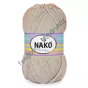   Nako Elit Baby Kötőfonal - közép drapp  # NEB-4770