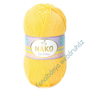   Nako Elit Baby kötőfonal - sárga  # 2857