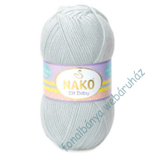   Nako Elit Baby kötőfonal - világos szürke  # 4672