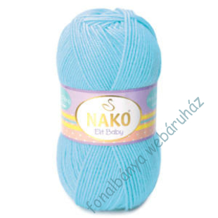   Nako Elit Baby kötőfonal - közép kék  # 6723