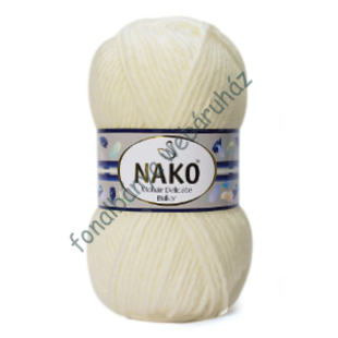   Nako Mohair Delicate Bulky kötőfonal - krém  # 6890