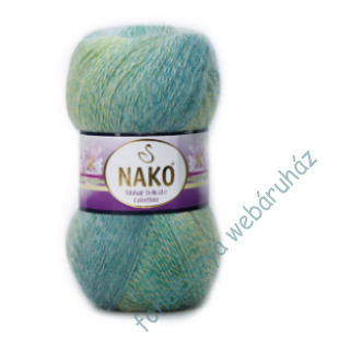   Nako Mohair Delicate Colorflow kötőfonal - zöldek  # 28086