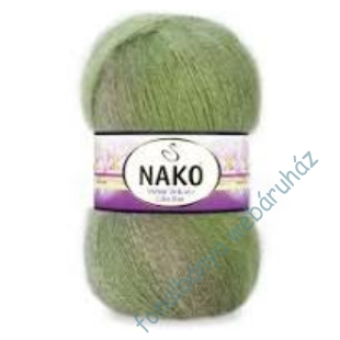   Nako Mohair Delicate Colorflow kötőfonal -zöld-fukszia # 76057