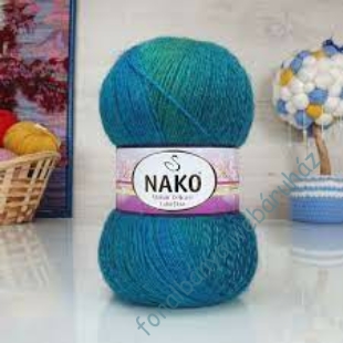   Nako Mohair Delicate Colorflow kötőfonal - sötét türkiz zöld  # 7936