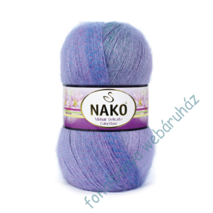   Nako Mohair Delicate Colorflow kötőfonal - lilás árnyalatok # 28138