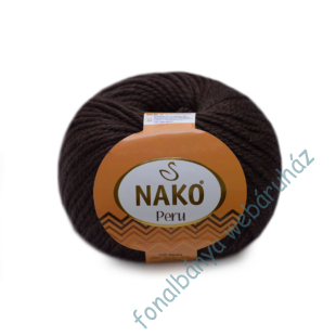   Nako Peru kötőfonal - csoki barna  # 6962