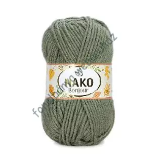   Nako Bonjour kötőfonal - zsálya zöld # N-B-23845