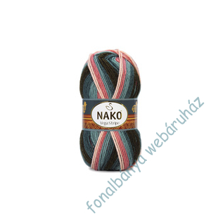   Nako Vega Stripe - zöldek-barack-krém-fahéj - # N82418