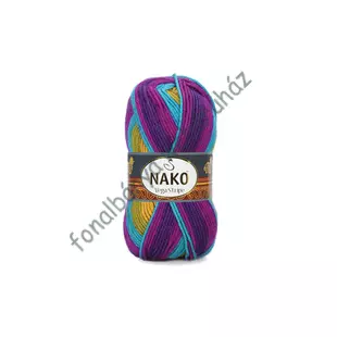   Nako Vega Stripe - mustár-oliva-türkiz-tégla-lila # N82410