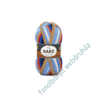   Nako Vega Stripe -  kékek-mustár-tégla-krém # N82411 