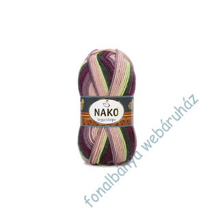   Nako Vega Stripe - lila-pezsgő-zöld-szilva- # N82414