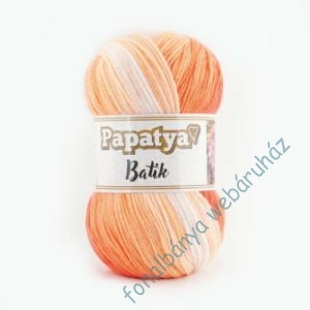   Papatya Batik kötőfonal - narancs-fehér  # 7