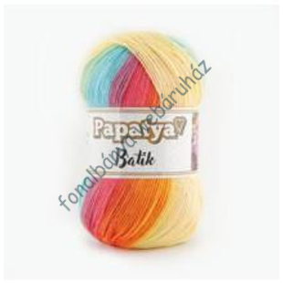   Papatya Batik kötőfonal - sárga-narancs-pink-lila-kék  # 12