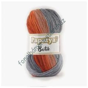   Papatya Batik kötőfonal - szürke-rozsda  # 44