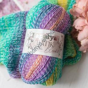   Papatya Batik Cotton Blend - multicolor # PBCB1005