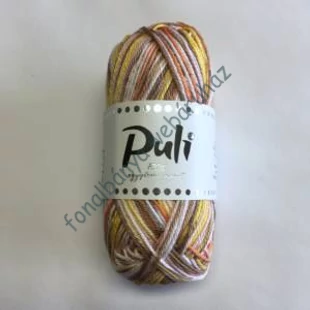   Puli kötőfonal Multicolor - krém-drapp-sárga-lazac  # P-mc-03