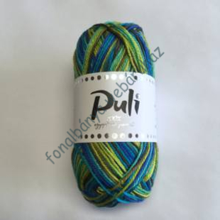   Patent's Puli kötőfonal Multicolor - zöld-keki-kék  # Pmc-04