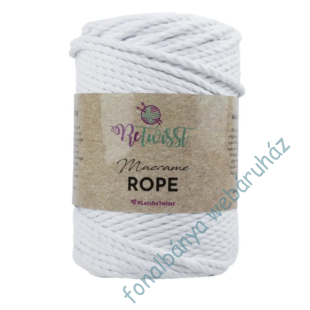   Retwisst Rope makramé és zsinórfonal - fehér  # Rw-Rope-01