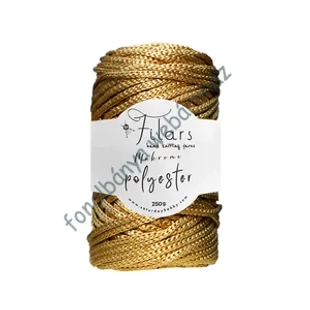   Retwisst Filars XL Polyester makramé és zsinórfonal 4 mm - arany # RT-F-XL-005