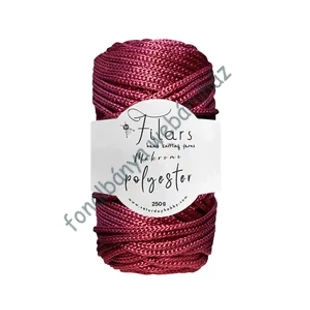   Retwisst Filars XL Polyester makramé és zsinórfonal 4 mm - burgundy # RT-F-XL-016
