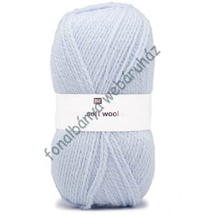   Rico Creative Soft Wool Aran kötőfonal - világoskék  # 3159