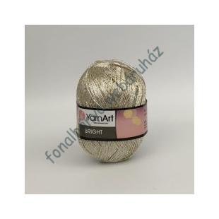   YarnArt Bright horgolócérna 90 gr - világos arany csillogó  # YA-Bright-054