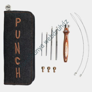   Knit Pro Earthy Punch hímzőtű szett - fa # KPP-21002