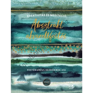   Absztrakt akvarellfestés - színes # KK-978-615-5636-34-9