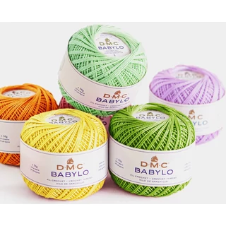 DMC és Eldorado 10-es horgolófonalak, színes